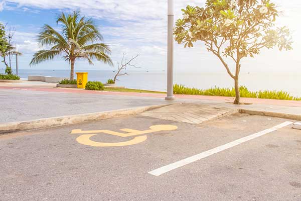 Image of accessibility parking on Professional Psychological Services website